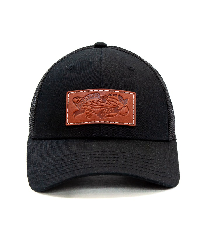 Black Trucker Hat by Freehand Goods | Handmade Dry Goods