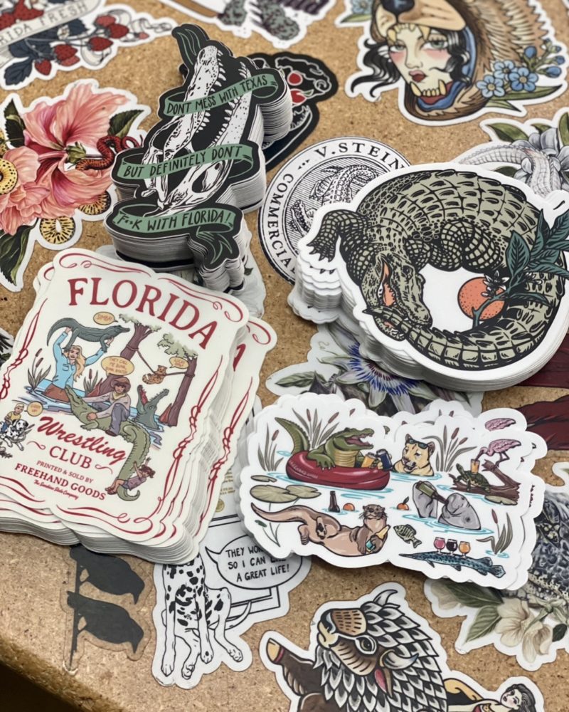 Freedos Sticker Freehand Sticker Pack | Random mix of five Freehand Goods stickers