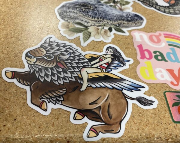Bison Rider Sticker