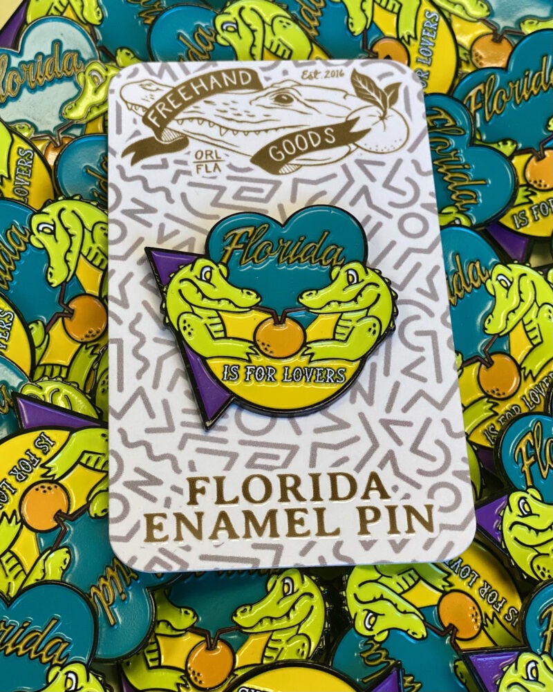 Florida Is For Lovers Enamel Pin