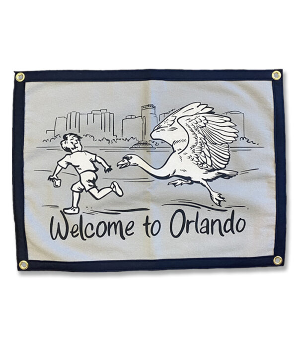 Welcome To Orlando Camp Flag