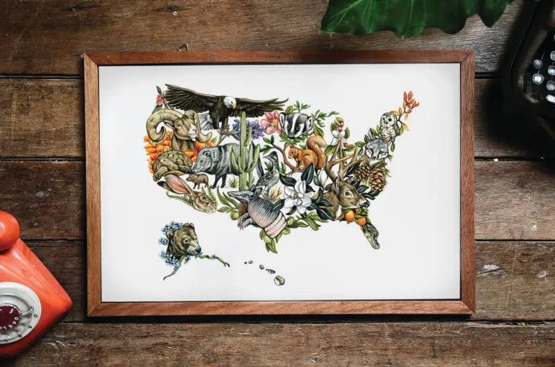 United By Blue Art Print