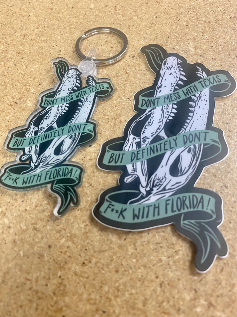 Don't F with Florida Acrylic Keychain