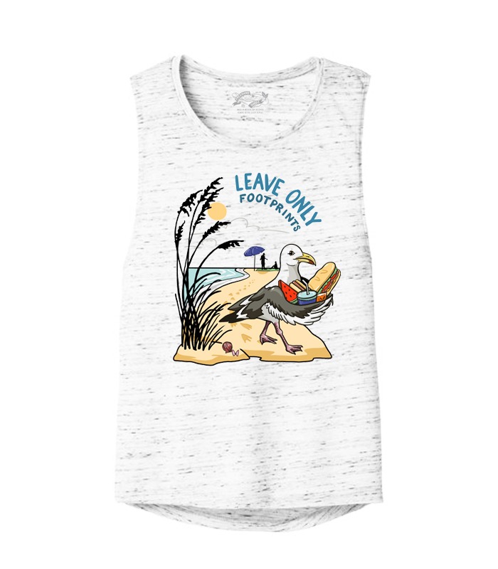 Leave Only Footprints Muscle Tank