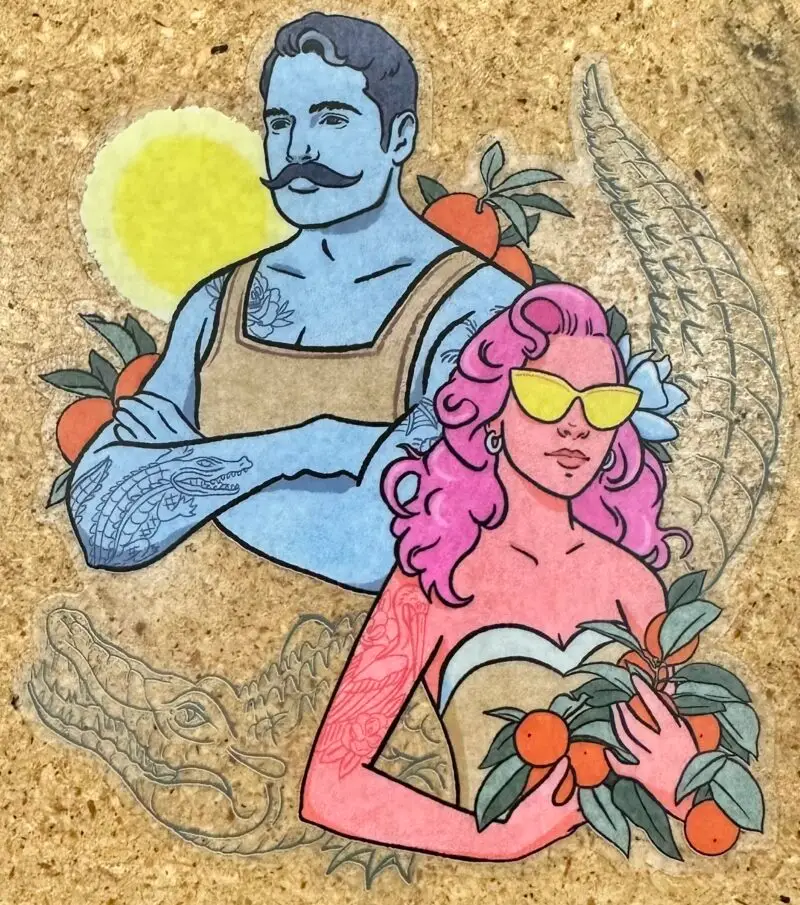 The Floridians Clear Sticker