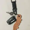Leather Gator Keychain