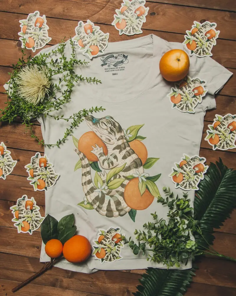 Sleeping Gator Scoop Neck Tee