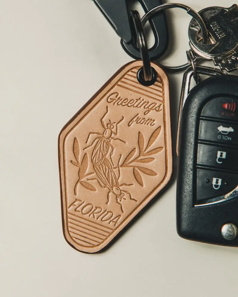 FSPF Leather Motel Key Fob