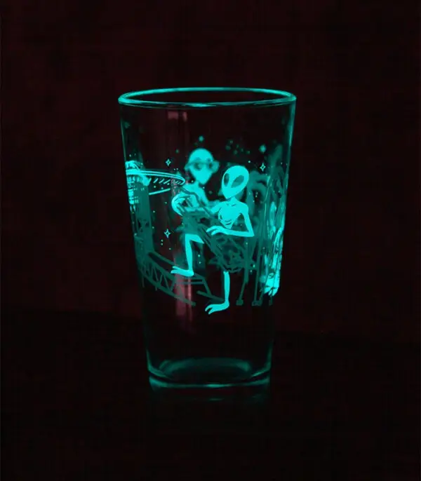 Love thy Neighbors Glow-In-The-Dark Pint Glass