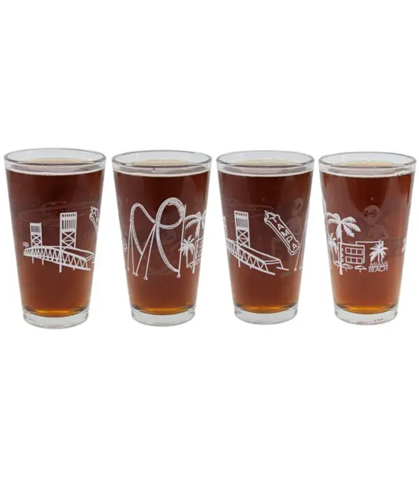 Love Thy Neighbors Glow-In-The-Dark Pint Glass Set