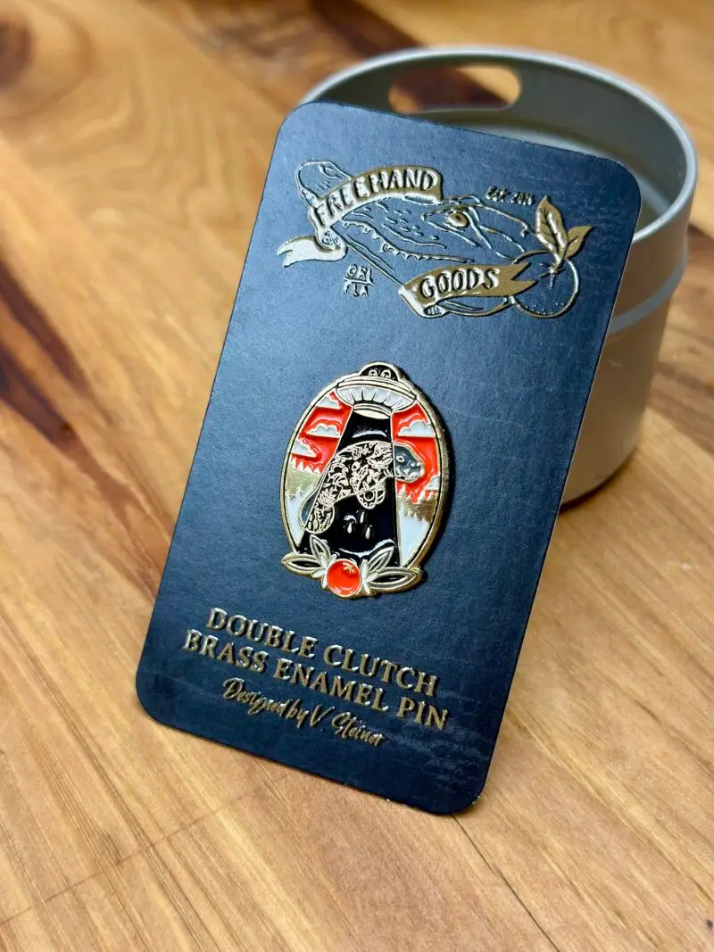 Manatee Abduction Enamel Pin