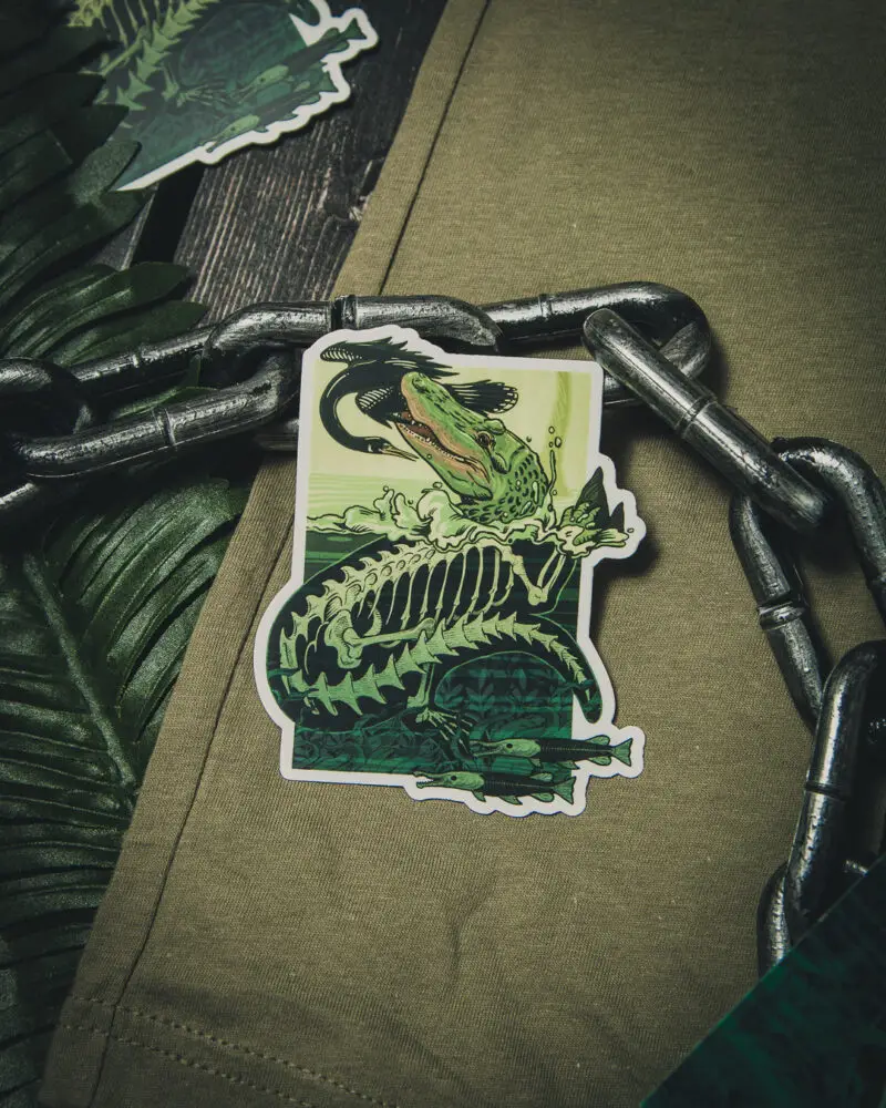 Teeth From Beneath Sticker