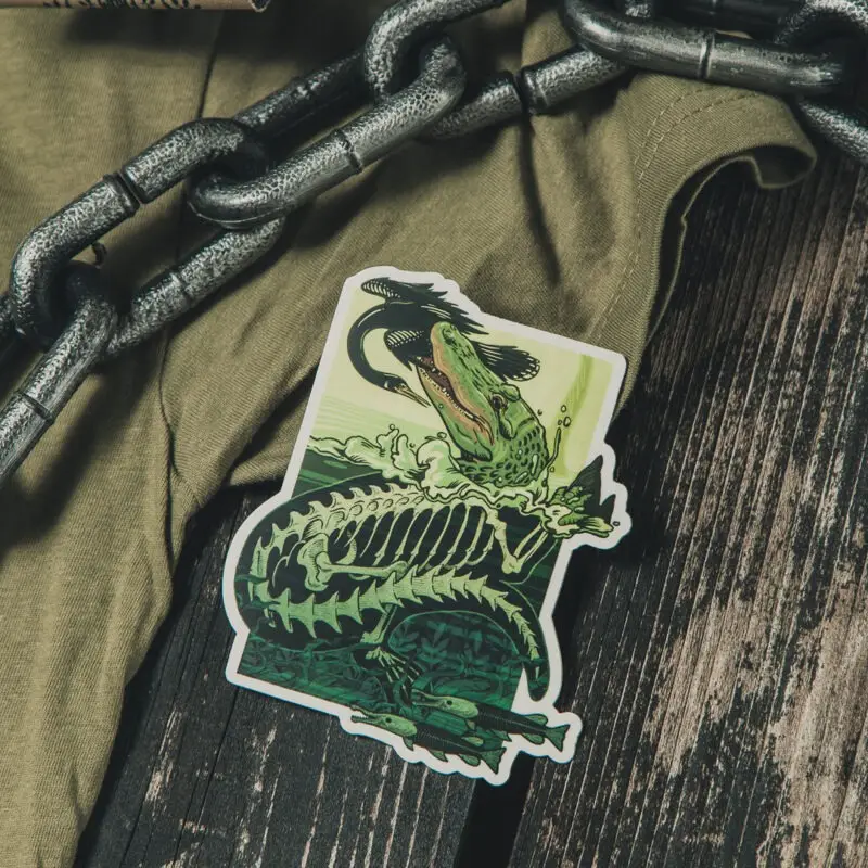 Teeth From Beneath Sticker