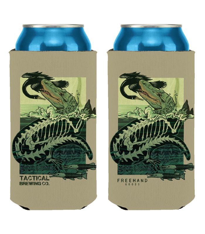 Teeth From Beneath Tallboy Koozie by Freehand Goods Teeth From Beneath Tallboy Koozie by Freehand Goods
