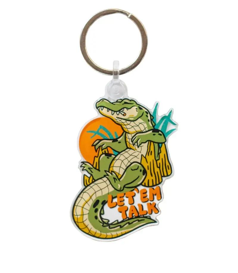 Let 'Em Talk Acrylic Keychain