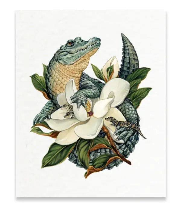 Magnolia Nest Art Print