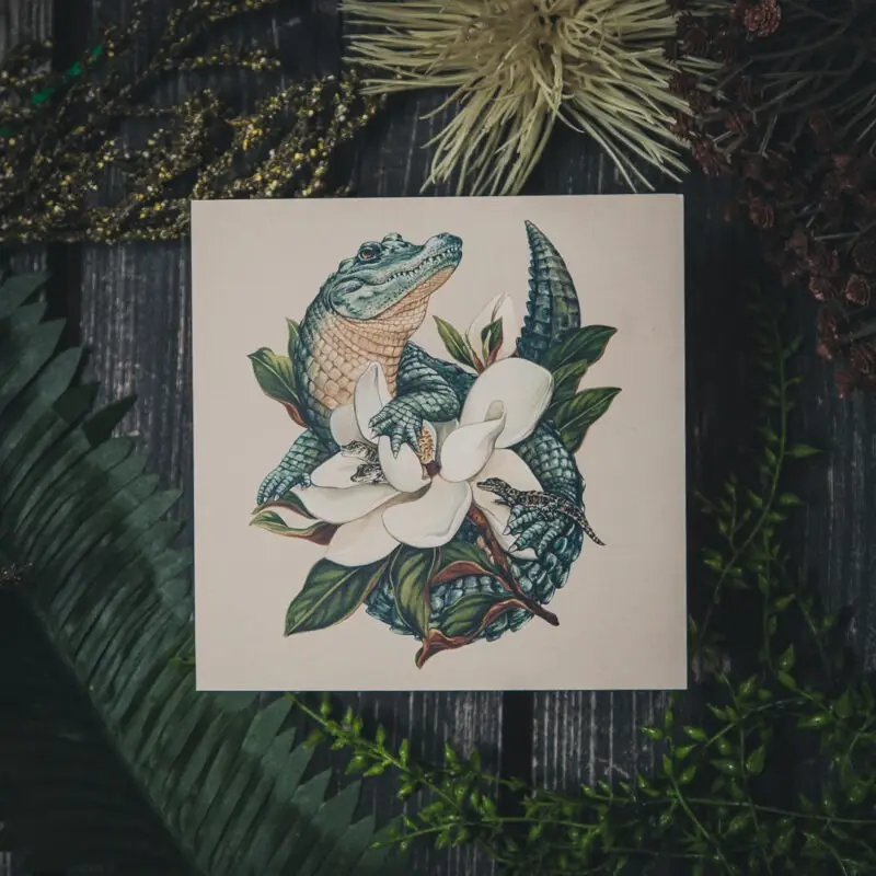 Magnolia Nest Greeting Card