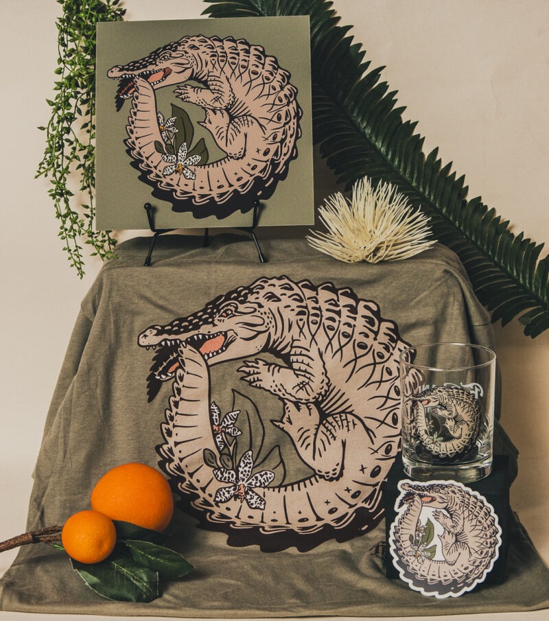Ouroboros Croc Art Print - Image 4