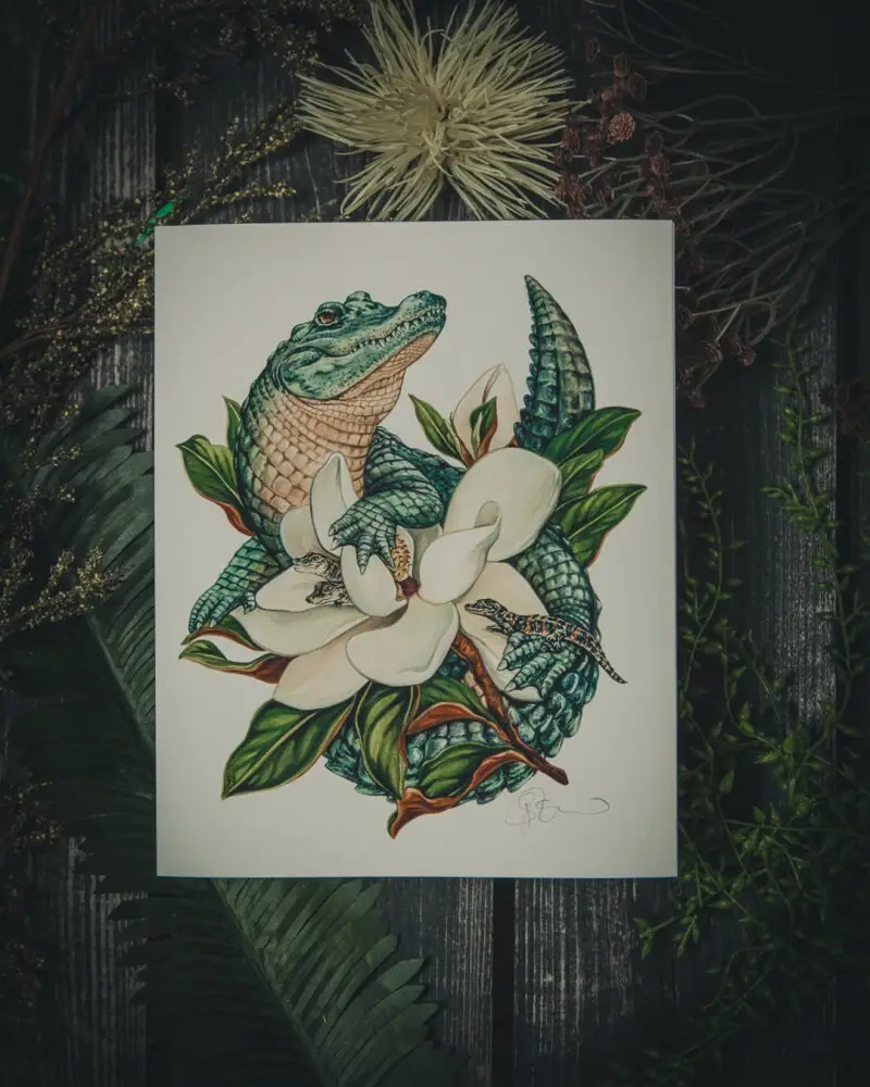 Magnolia Nest Art Print