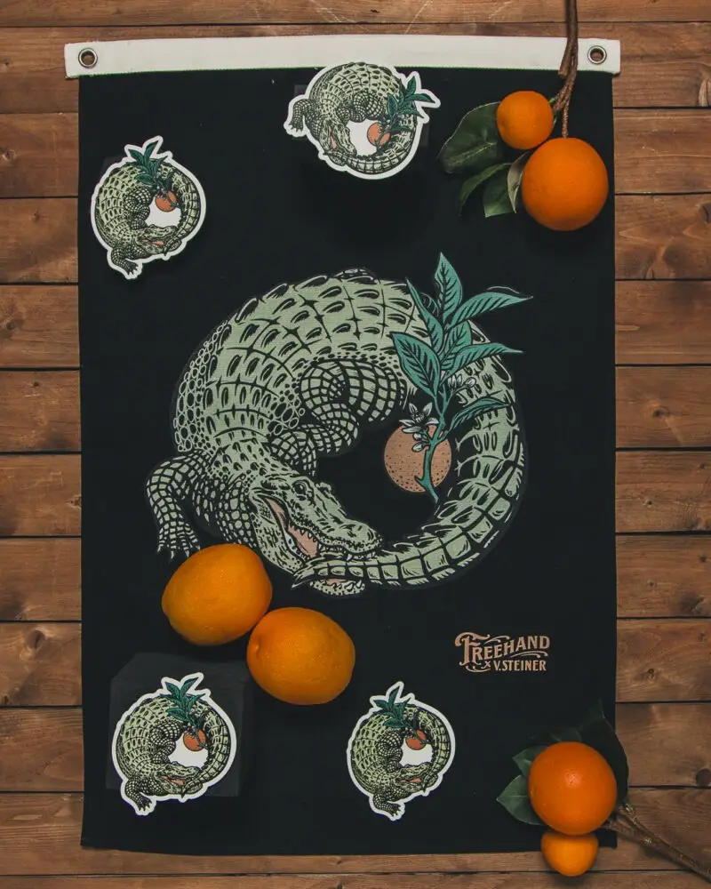 Ouroboros Camp Flag