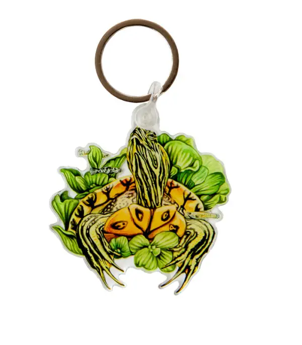 Yellow-Bellied Slider Acrylic Keychain