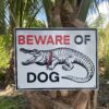 Beware of Dog Aluminum Sign