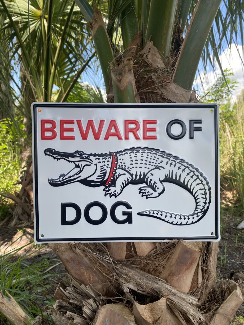 Beware of Dog Aluminum Sign
