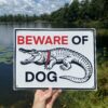 Beware of Dog Aluminum Sign