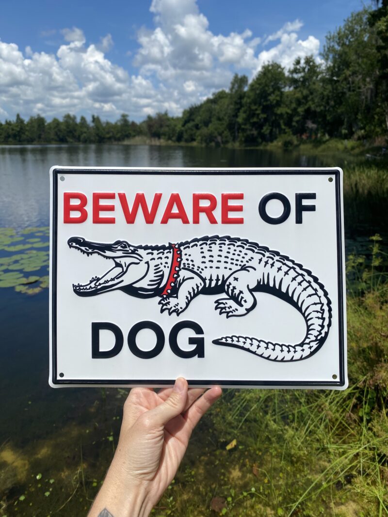 Beware of Dog Aluminum Sign