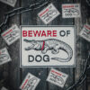 Beware of Dog Aluminum Sign