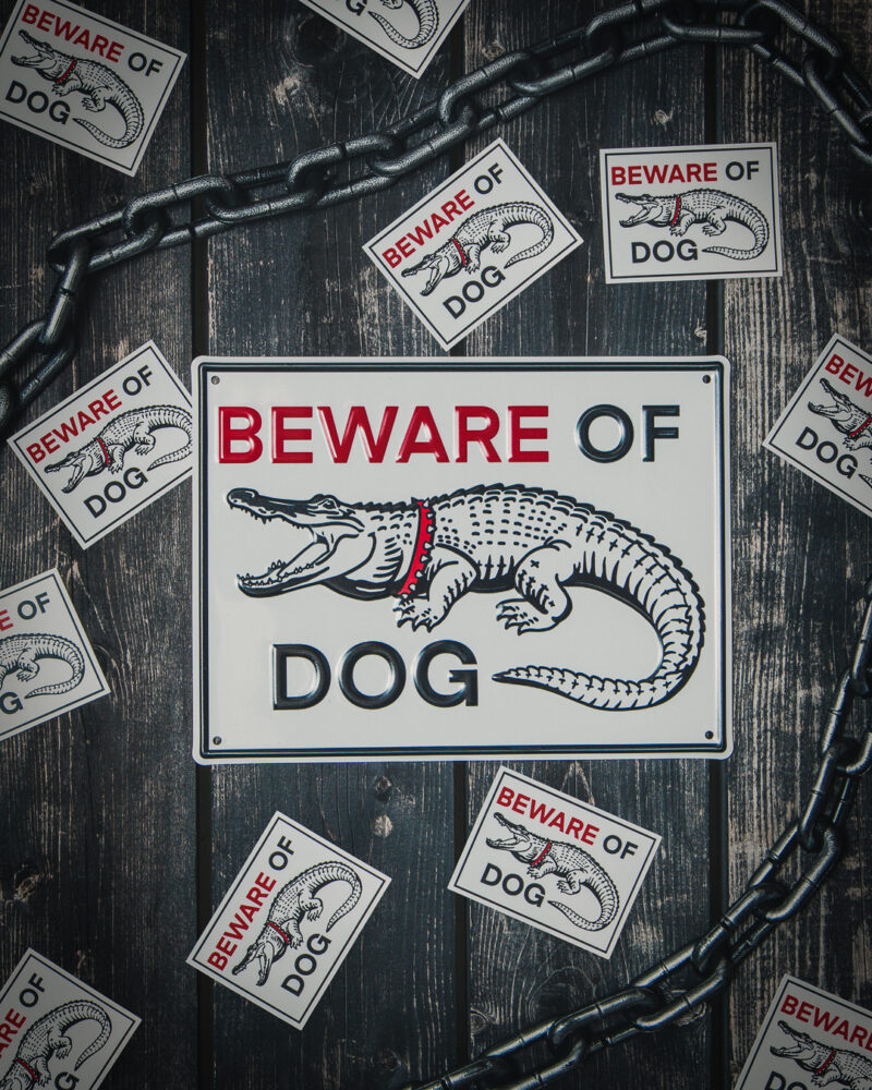 Beware of Dog Aluminum Sign