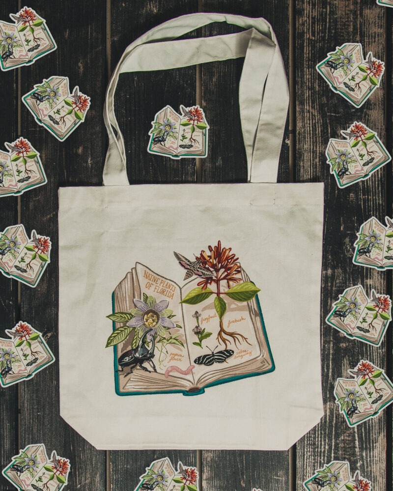 Book Worm Tote Bag