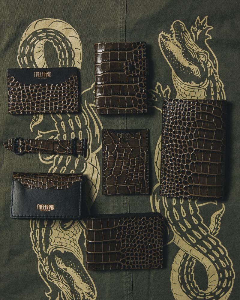 Gator Stamped Leather Collection