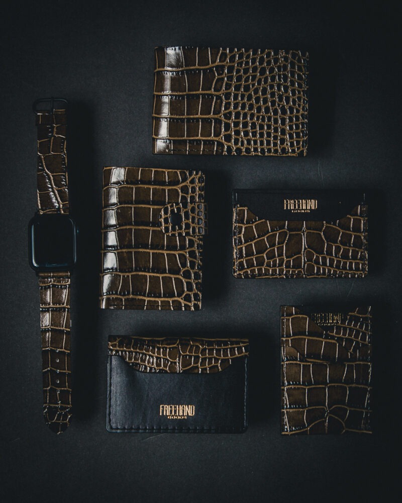 Gator Stamped Leather Collection