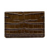 Gator Stamped Leather Colonial Cardholder