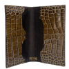Gator Stamped Leather Fairbanks Passport Wallet