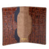 Gator Stamped Leather Fairbanks Passport Wallet