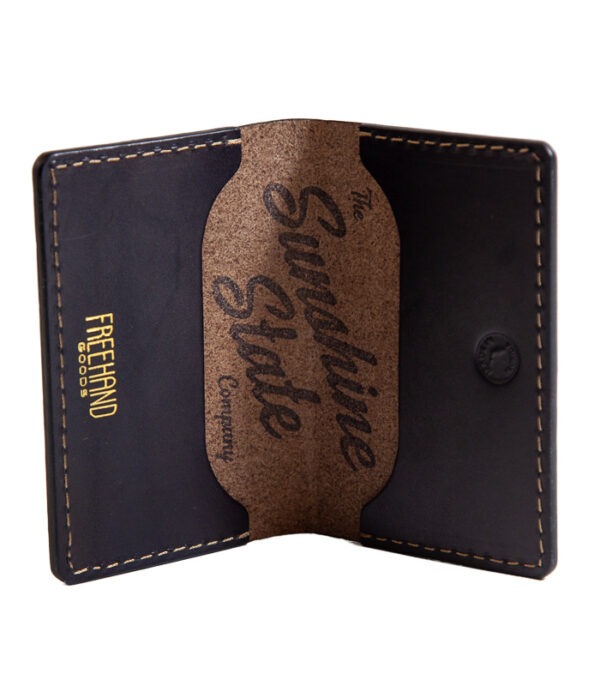 Gator Stamped Leather Mills Cardholder