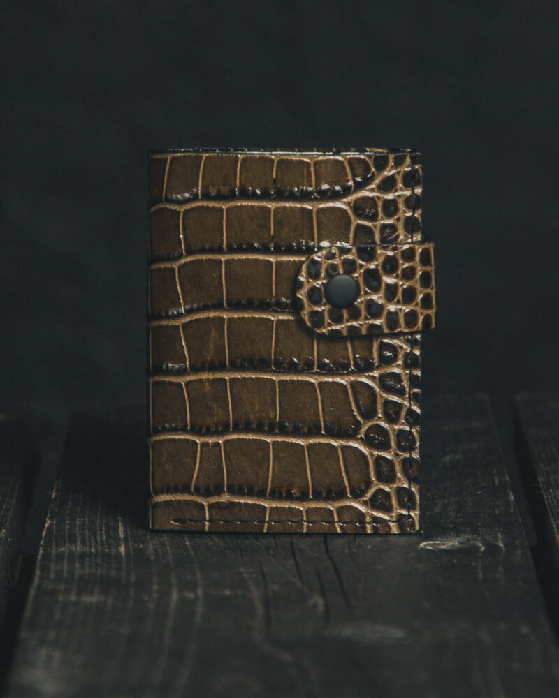 Gator Stamped Leather Primrose Snap Wallet