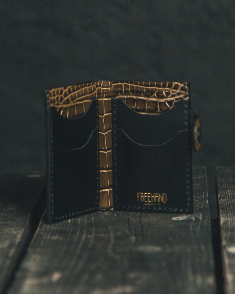 Gator Stamped Leather Primrose Snap Wallet