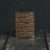 Gator Stamped Leather Semoran Cardholder