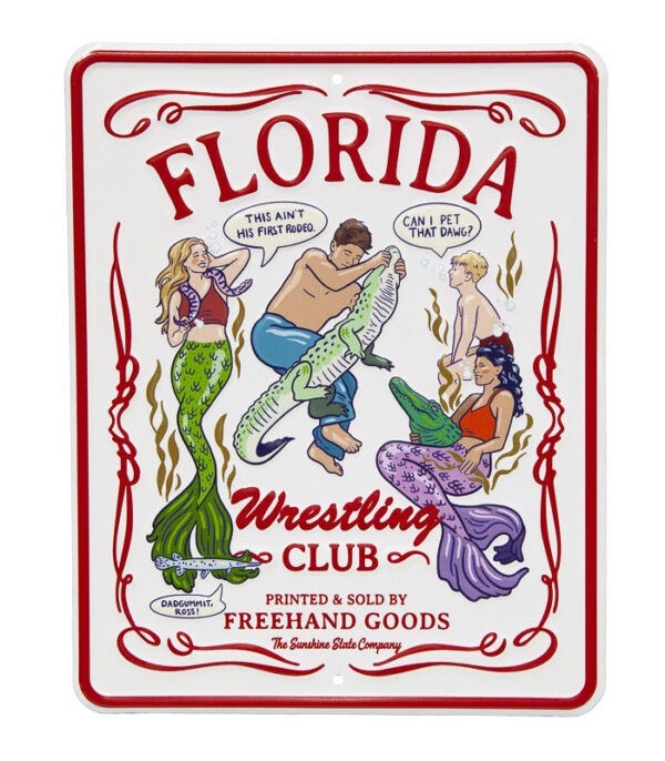 Florida Wrestling Club Aluminum Sign