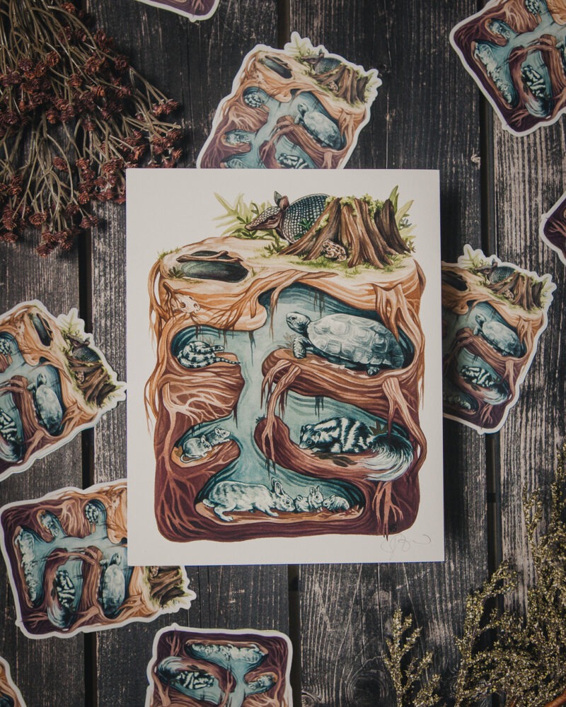 Keystone Burrow Art Print