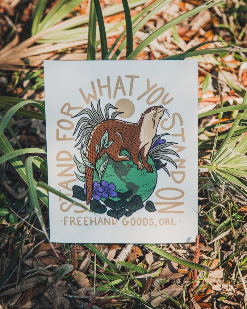 Otter Art Print