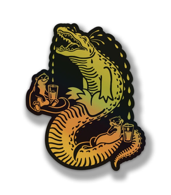 Alligator Tears Holographic Sticker