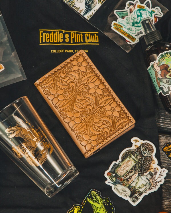 Tooled Leather Fairbanks Passport Wallet