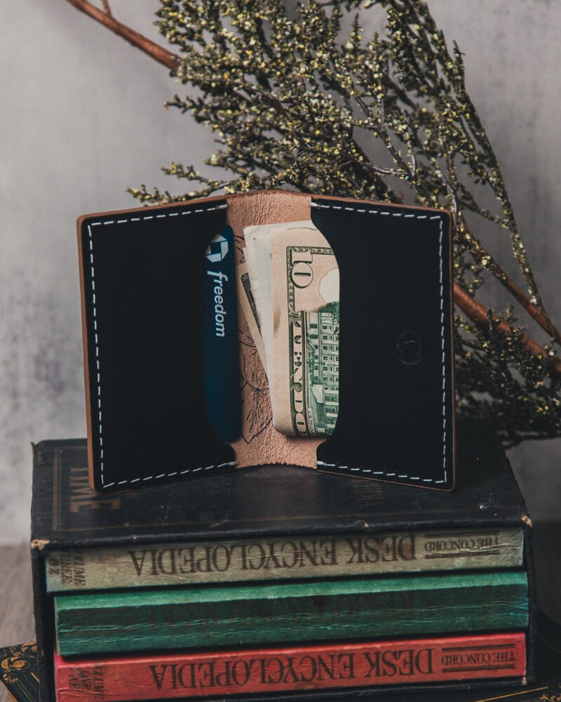 Tooled Leather Mills Cardholder