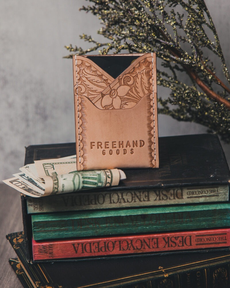 Tooled Leather Semoran Cardholder