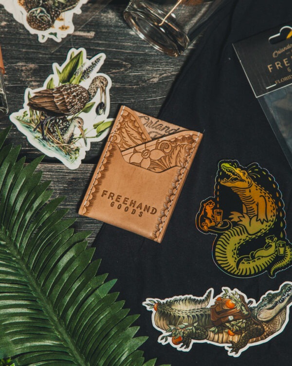 Tooled Leather Semoran Cardholder