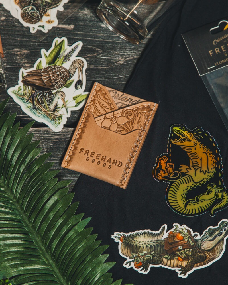 Tooled Leather Semoran Cardholder